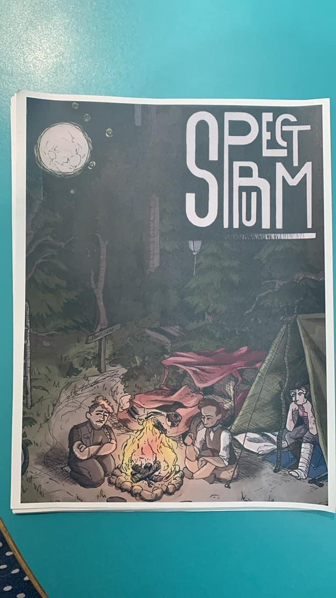 Check out our Spring 2024 cover by Eustace. Printing now. Copies will be here soon. #PennSpectrum