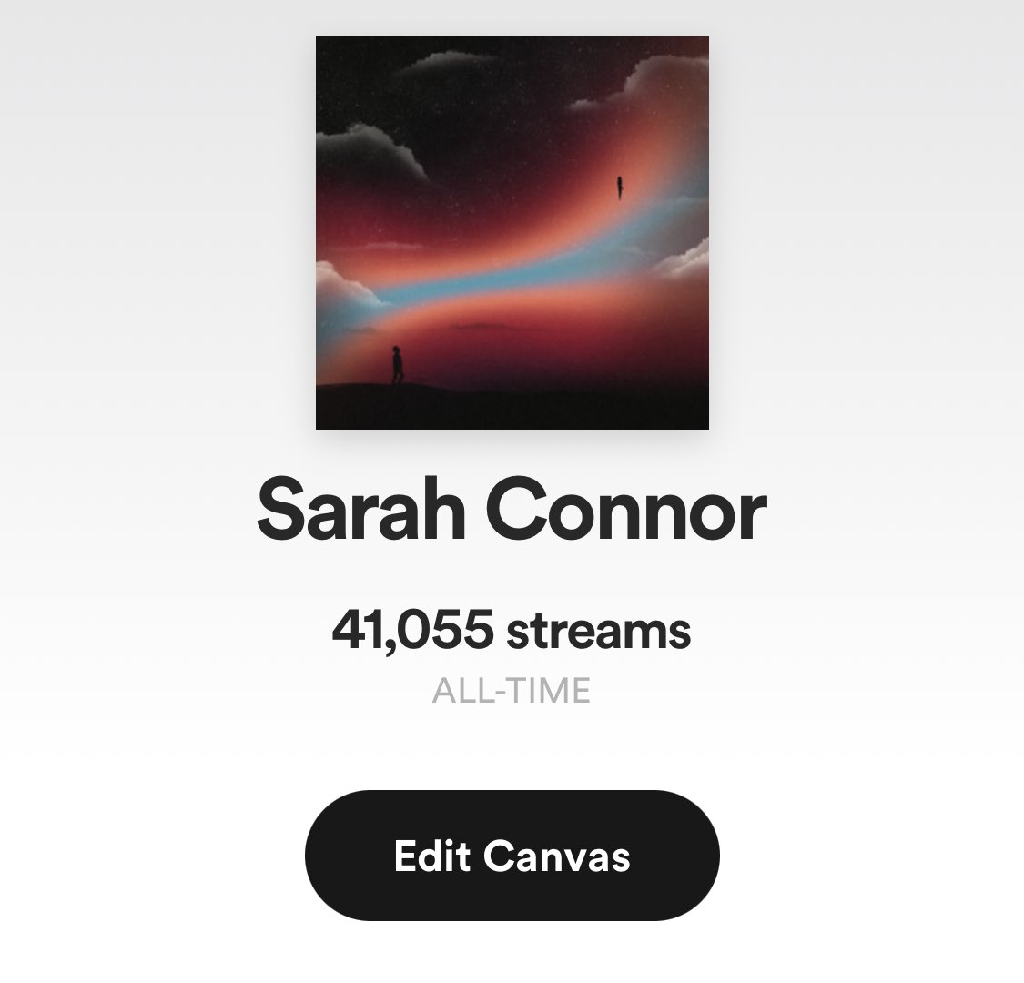 Sarah Connor surpassing 40k In just over a month is absolutely mind boggling to us🤯 thank you to everyone streaming our tunes every day! New one very soon!💋