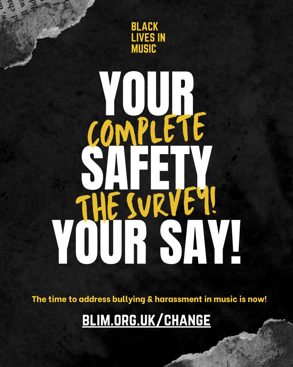 Bullying and Harassment Survey in the Music Industry, YourSafetyYourSay - guap.co/bullying-and-h…