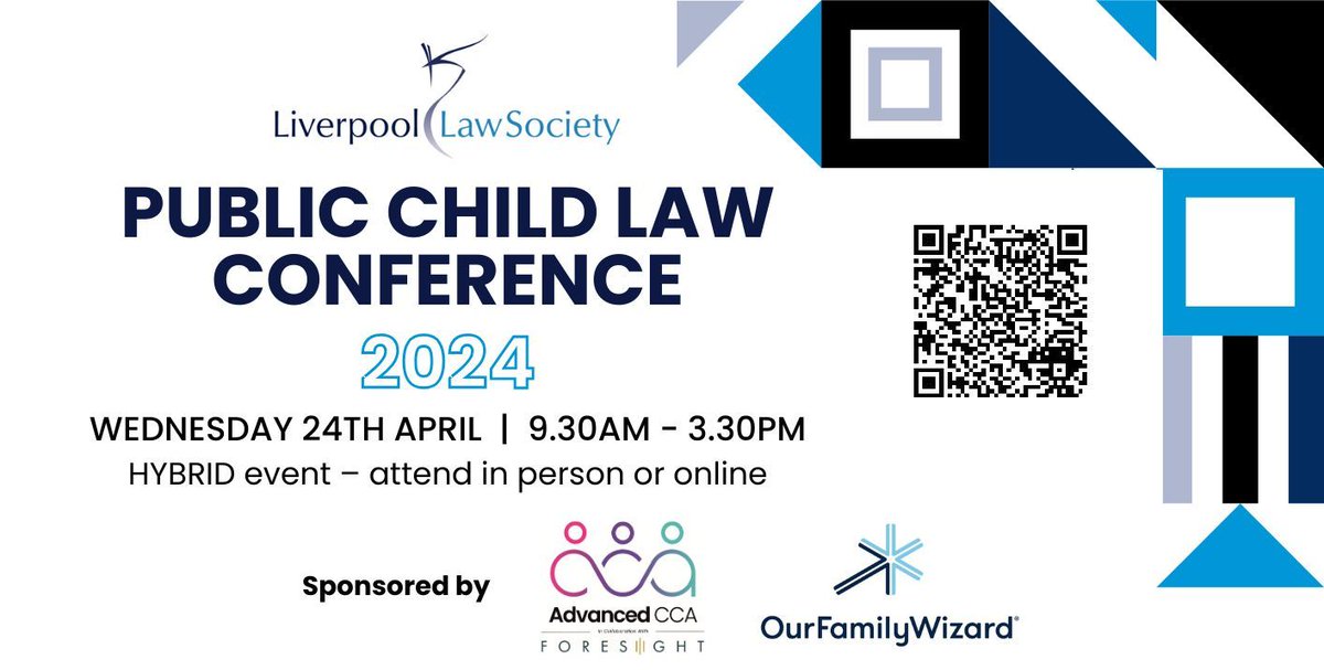 Do you act for parents, children, extended family & local authorities? If so, this conference is for you providing an update on key issues surrounding public child #law ✔️ Thanks to twitter.com/Advanced_CCA & twitter.com/OFW_UK For details & to book 👇liverpoollawsociety.org.uk/training-cours…