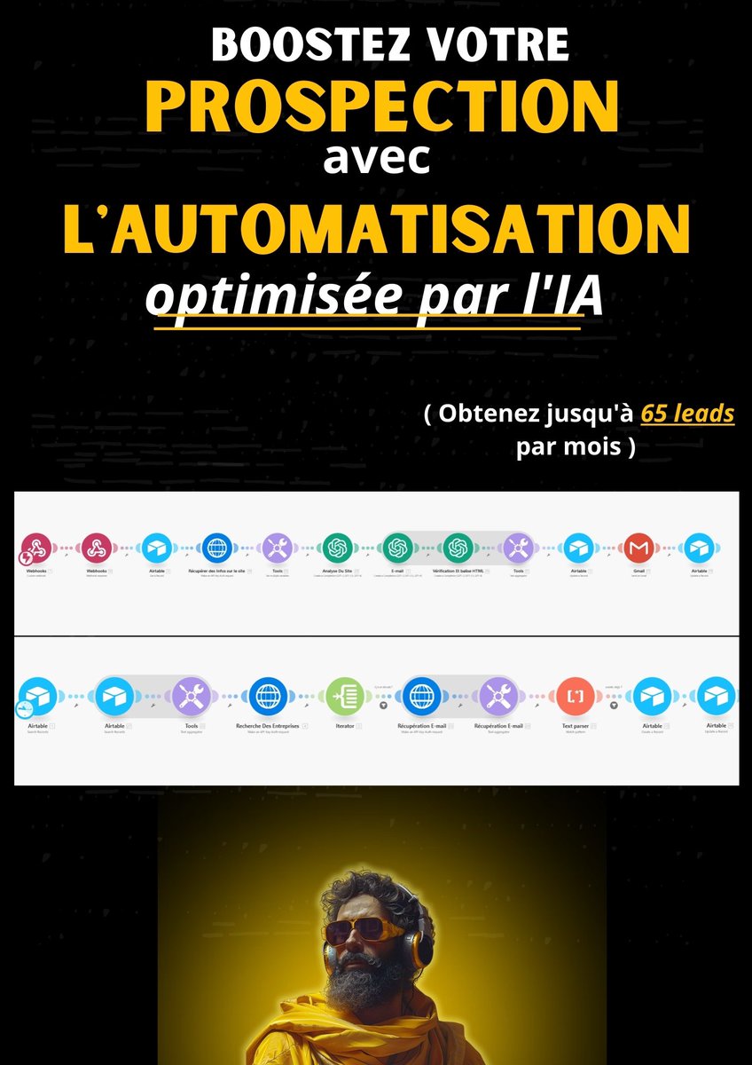 Vous cherchez à automatiser votre prospection et à augmenter vos leads ? 🤔

Vous n'êtes pas seul. 

Notre septième client, un spécialiste en cybersécurité, était dans la même situation. 🫤

Il peinait à trouver des clients avec des méthodes de prospection manuelles. 

Après…