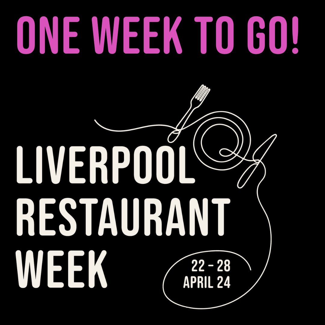 Liverpool Restaurant Week is just ONE WEEK AWAY! 💓 🍽️

Get ready to explore the city plate by plate with a week full of exclusive deals, all from £5 to £35 at your favourite Liverpool restaurants 👅

Find out more → liverpoolrestaurantweek.com

#LiverpoolRestaurantWeek