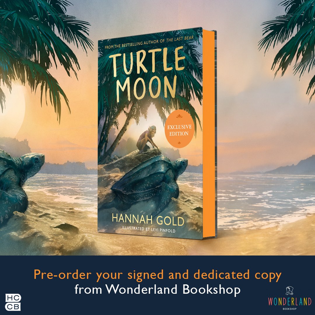 LOOK at the Indie Exclusive edition of Turtle Moon by @HGold_author with artwork by Levi Pinfold. It publishes September and you can order your signed AND dedicated copy through us!