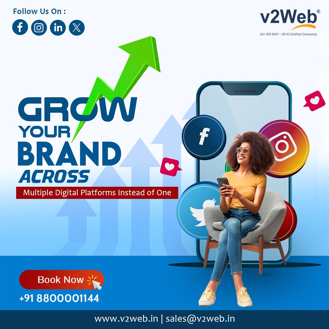 linkedin.com/feed/update/ur…
For Business Enquiry 👇👇
📞 𝗖𝗮𝗹𝗹/ 𝗪𝗵𝗮𝘁𝘀𝗔𝗽𝗽:- +91 8800001144
📧 𝗘-𝗠𝗮𝗶𝗹:- sales@v2web.in
👉𝗪𝗲𝗯𝘀𝗶𝘁𝗲 : v2web.in
.
.
#digitalmarketingexpert #digitaltransformation #websitedevelopment #marketing #socialmediamarketing