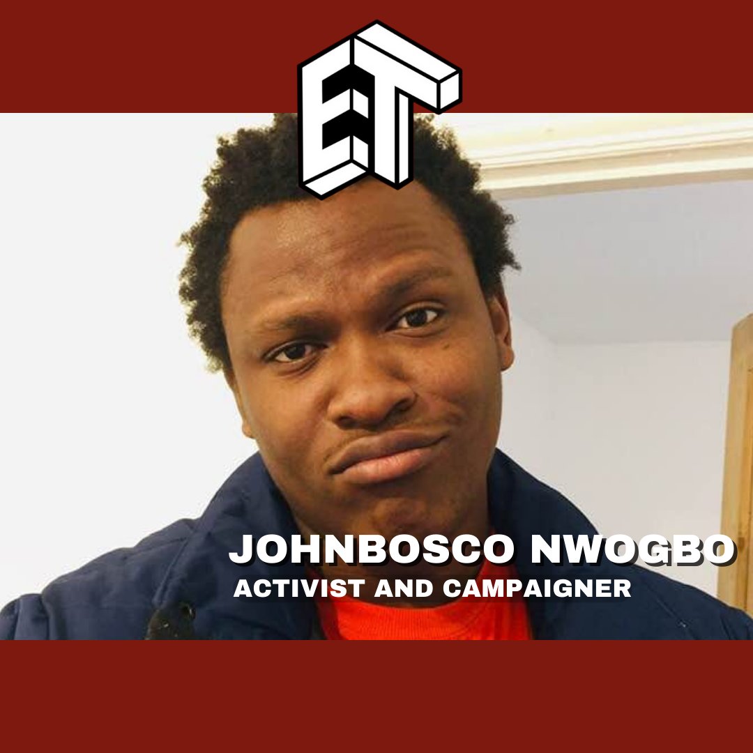 📣SPEAKER ANNOUNCEMENT 📣 Johnbosco Nwogbo is a Philosopher and campaigner for We Own It . He will be talking about how Socialists can win as well the relationships between privatisation and climate change.