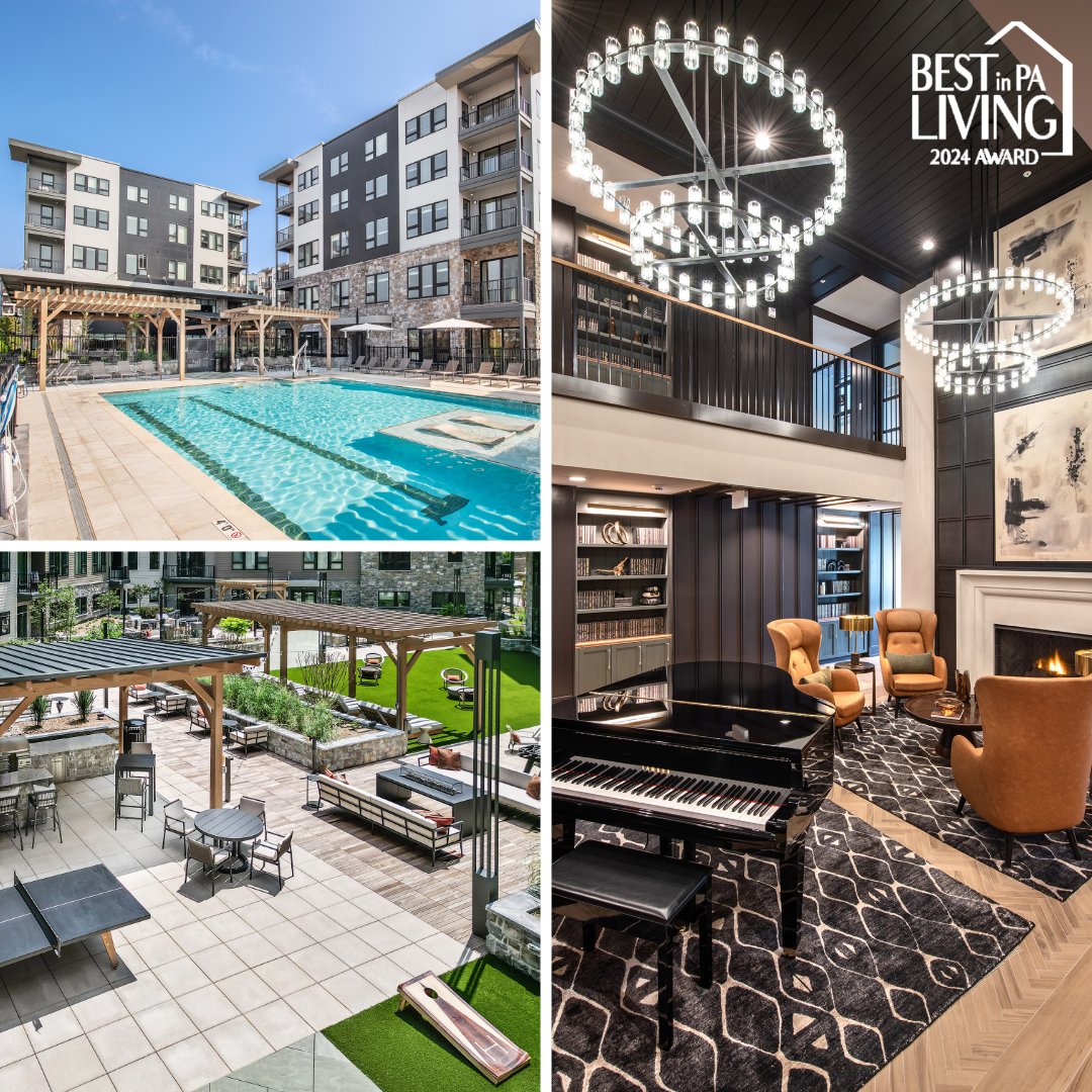 We are happy to announce that our project, The Madison at Ellis Preserve, has been named as a finalist for the Best Community Amenity / Clubhouse at the Best in PA Living Awards!

#architecture #design #amenity #clubhouse #outdoorspace #bestinpalivingawards #hba