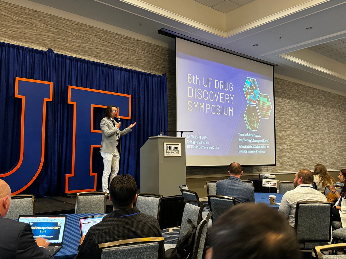 UF Health Cancer Center member Hendrik Luesch, Ph.D., of @UFPharmacy, is kicking off the 6th annual @UF Drug Discovery Symposium today. @UFHealthCancer is proud to sponsor this symposium as we advance our strong emphasis on drug discovery.