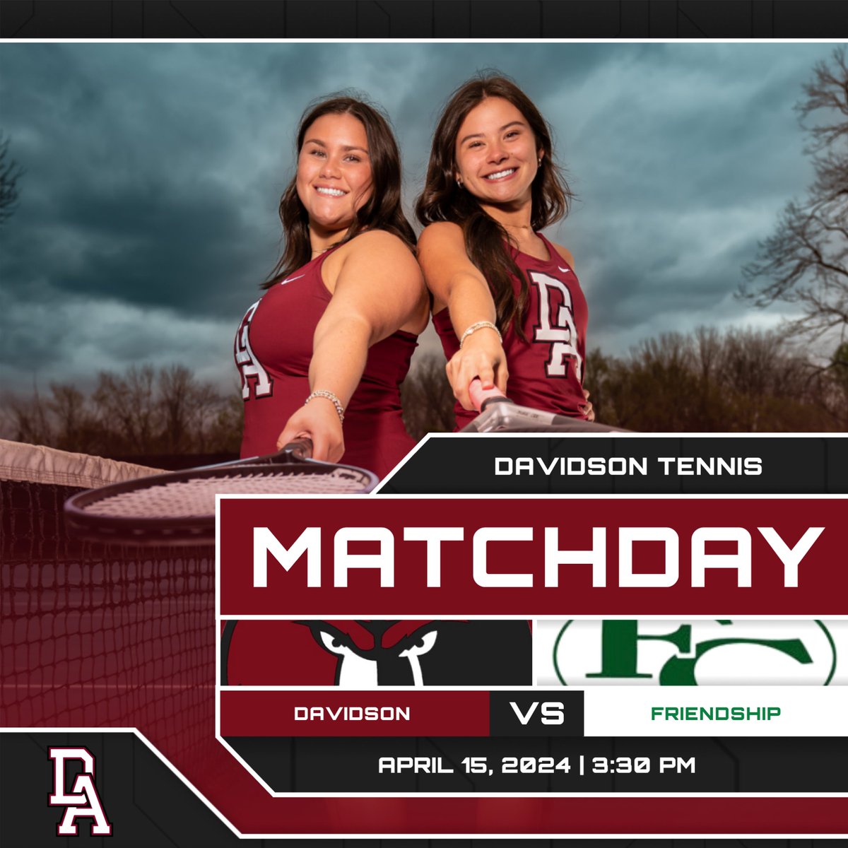 davidson_tennis's tweet photo. MATCHDAY!

🆚Friendship Christian
📍FCS
🕐3:30

@davidsonacademy @athletics_da https://t.co/iQX8eO1ypK