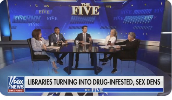 JohnDeVore's tweet photo. it surprises me that fox news would promote libraries but every little bit helps https://t.co/1lrkB8Olg6