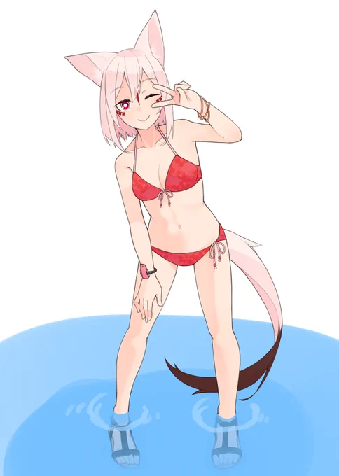 #気温が高いので気が早いが水着絵が見たい 