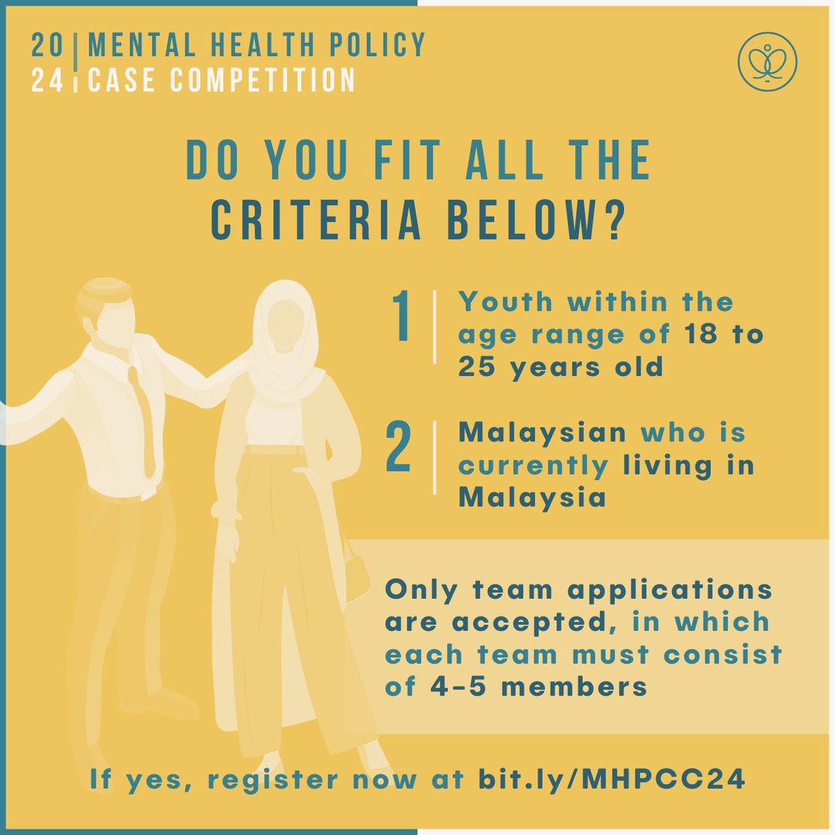 Nyawa_org's tweet photo. 🚀 Ready to ignite change in mental health policy? Malaysian youth, this is your chance! Join forces and embark on a transformative journey at the Mental Health Policy Case Competition!

Apply now before 17 May at https://t.co/VWUGe6NXpV for your opportunity to make a difference! https://t.co/6fbPqIXKS1