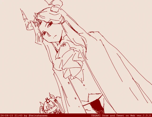 描いてみた紐パンのリュグナーさま #tegaki_dt 
