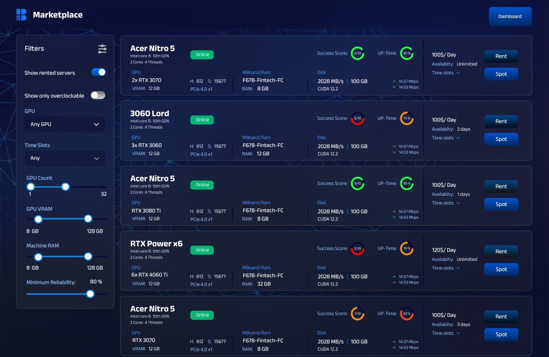 BLOCX_TECH's tweet photo. ๐ฅMarketplace Preview ๐ฅ๐
Our backend team is diligently working on the Marketplace Client and Connection sides, while our Frontend team is weaving magic with the UI. ๐คฉ
๐This is just the start - anticipate design updates, including our new black, blue and gray color scheme.
What sets us apart? Effortless machine addition/management, plus automatic detection and updating of your system when your IP changes. ๐ง
#BLOCX #BLOCX_TECH $BLOCX #CloudComputing #DePIN