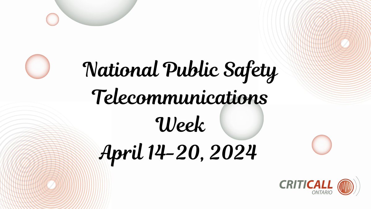 This week, we honour all the Communication Officers in the 22 CACCs across Ontario and the OCC <a href="/Ornge/">Ornge</a>. Thanks to their collaboration with #CritiCallOntario, over 7,000 Life or Limb patients were transported in FY 23/24. #NPSTW <a href="/APCOCanada/">APCO Canada</a>
