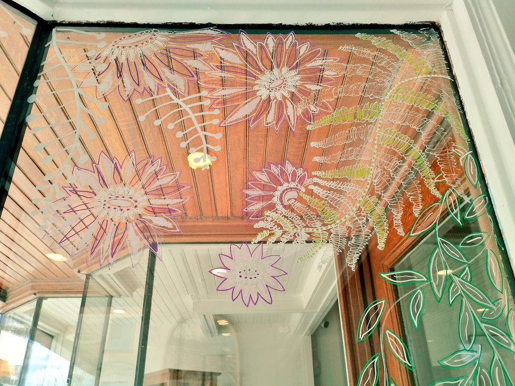 ArtMuralista's tweet photo. "π¨ Evolving Art Alert! Swing by Uptown Waterloo to witness the magic of our changing window painting, adapting with the seasons. "Mother Earth" thanks to @uptownwaterloo #EvolvingArt #UptownWaterloo" https://t.co/qrAMQqpo1n