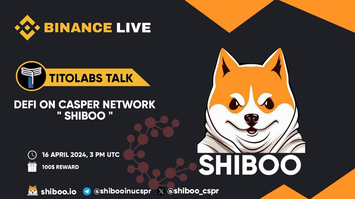 Titolabsglobal's tweet photo. We are excited to announce our next AMA with @Shiboo_cspr
16 APRIL 2024, 3 PM UTC 

Venue : https://t.co/aNz9mlOshM
Prize : 100$
 
You must follow @Shiboo_cspr and @Titolabsglobal like,retweet and comment on this project

#CryptoCommunity #Giveaway #AMACrypto https://t.co/QqkcHcaSTo