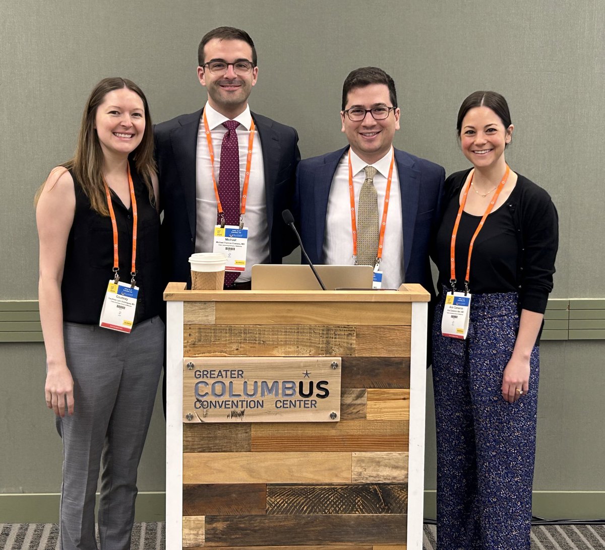 Happening now! Our @DukeIMChiefs presenting their innovative #Curbside conference @AAIMOnline #AIMW24!!! @NathanHirshman @ACBarrMD @MichaelFCosiano & Courtney Dominguez