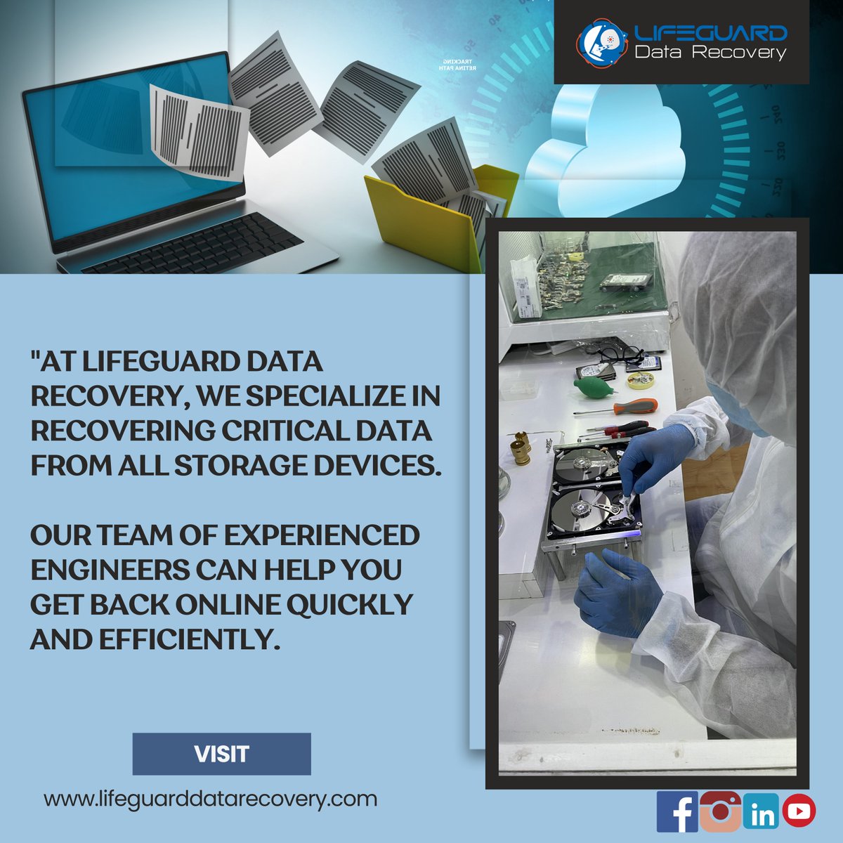 Data loss? Don't panic! Lifeguard Data Recovery has got your back! Our expert team is here to rescue your valuable data from the depths of despair. Why choose us? We boast technology and a track record of success. 
Lifeguard Data Recovery Services
0564101040

#datarecovery #tech