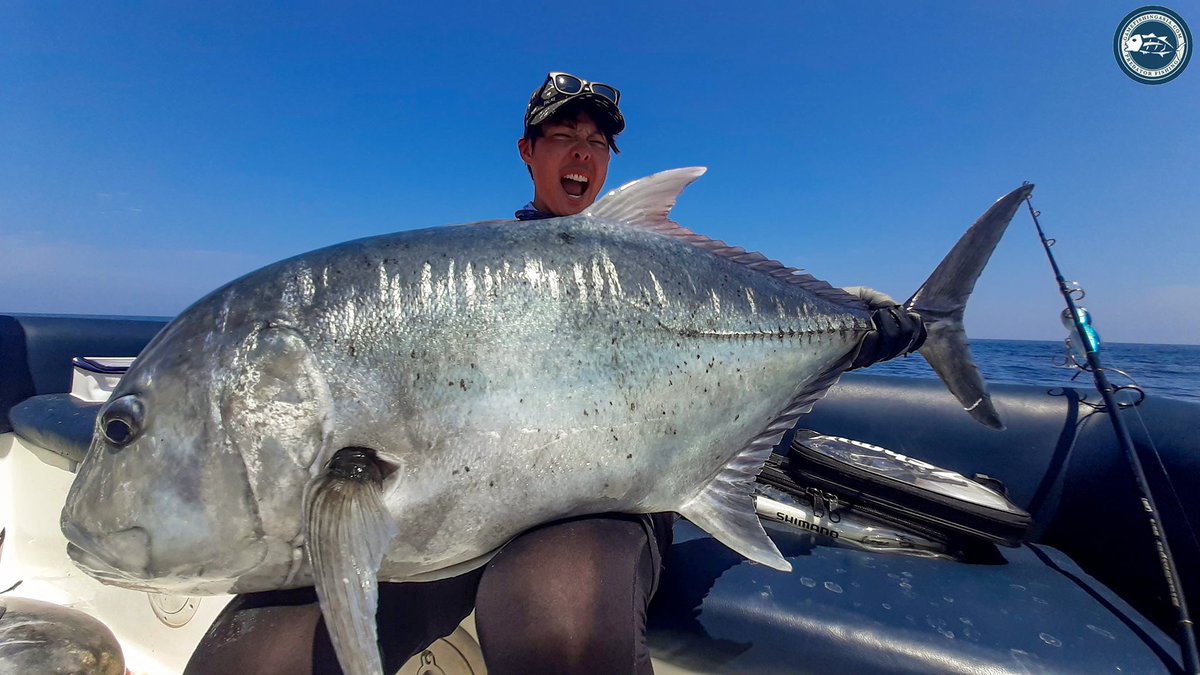 March madness with a crew of topwater anglers from Japan! 🇯🇵🌊 The GT action was off the charts as they battled these busters on prime tides. #fishing #giant #fish #themasters #sundayvibes