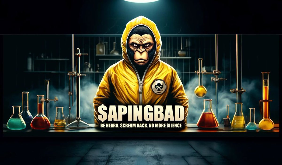 Apingbad's tweet image. Tired of Rugs? It's Revenge Time. Join the $APINGBAD Revolution Today!

Our Team, Your Voice. 100% Doxxed Developers Lead the Way.

Community First. $APINGBAD Driven by People, Powered by Integrity.

Triple the Trust! 100% Doxxed Devs, 100% Community Power, 100% Ape-Proved