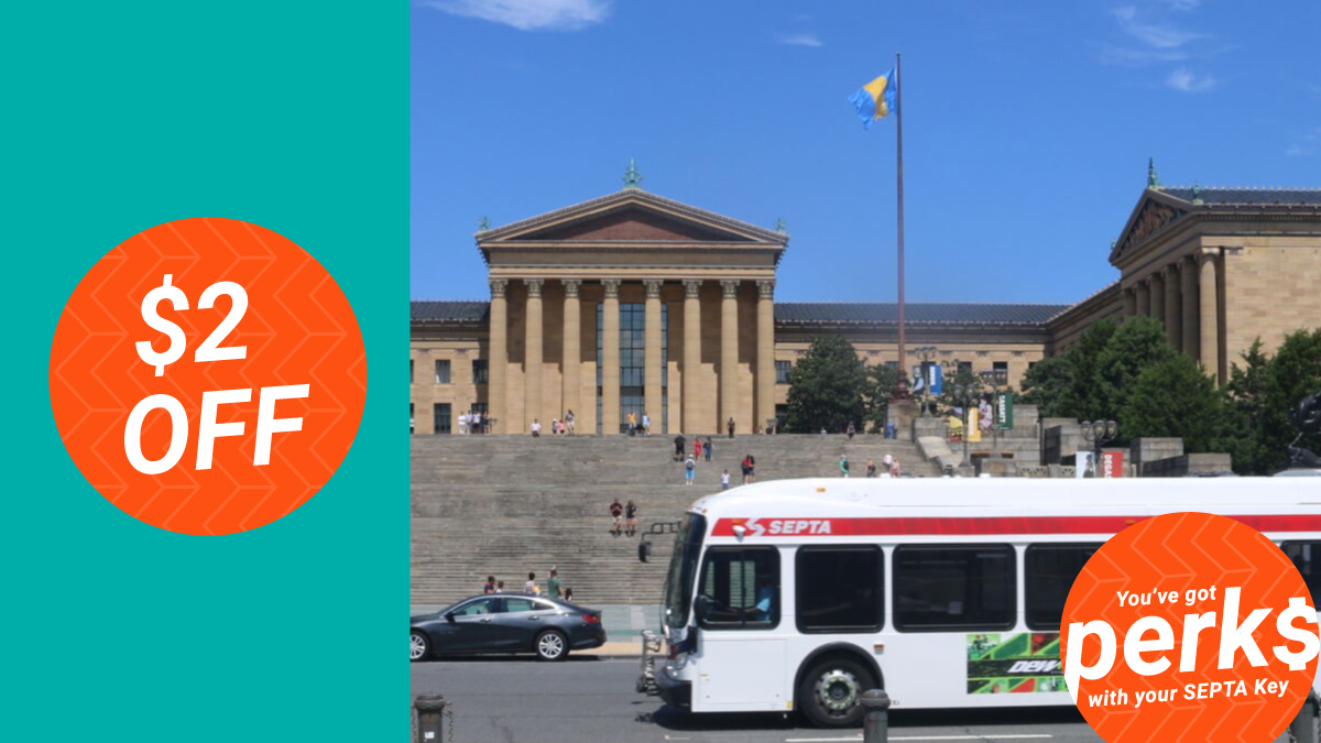 Perk Alert! Save $2 on admission to @PhilaMuseum when you flash your SEPTA Key card: iseptaphilly.com/perk/99! #ISEPTAPHILLY #waytogo #Perks #WorldArtDay 🎨