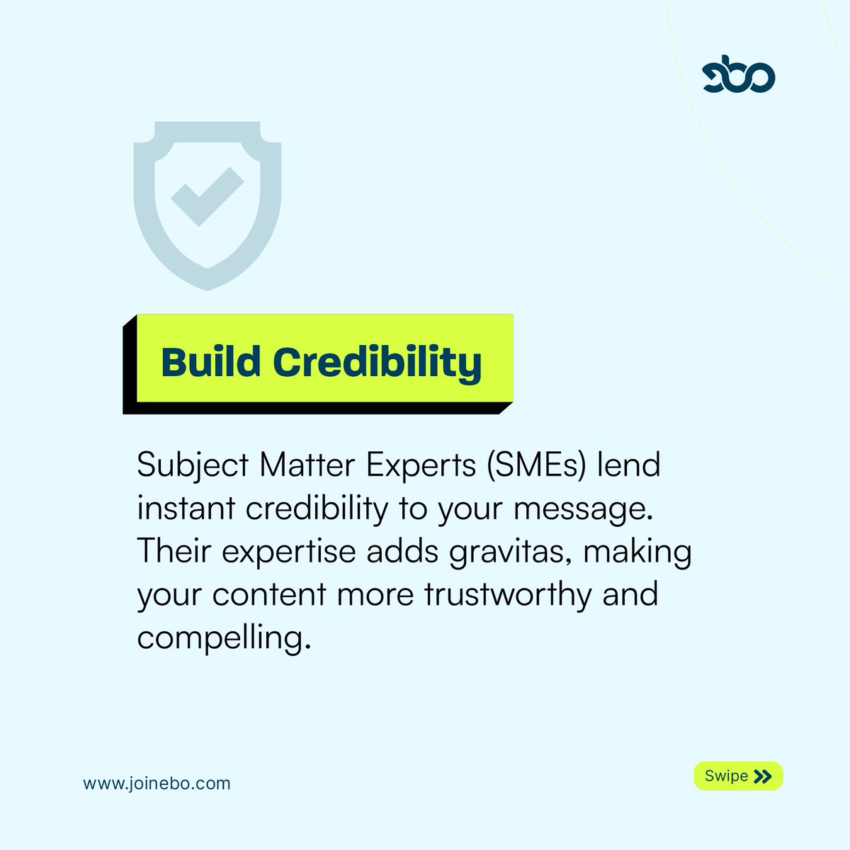 joinebo_'s tweet image. Take your content to the next level. Leverage the secret weapon of Subject Matter Experts and stay ahead of the curve! 

Swipe through to learn how these industry gurus can boost your credibility, elevate your message, and ignite passion in your audience. 

#EBO #expertinterview