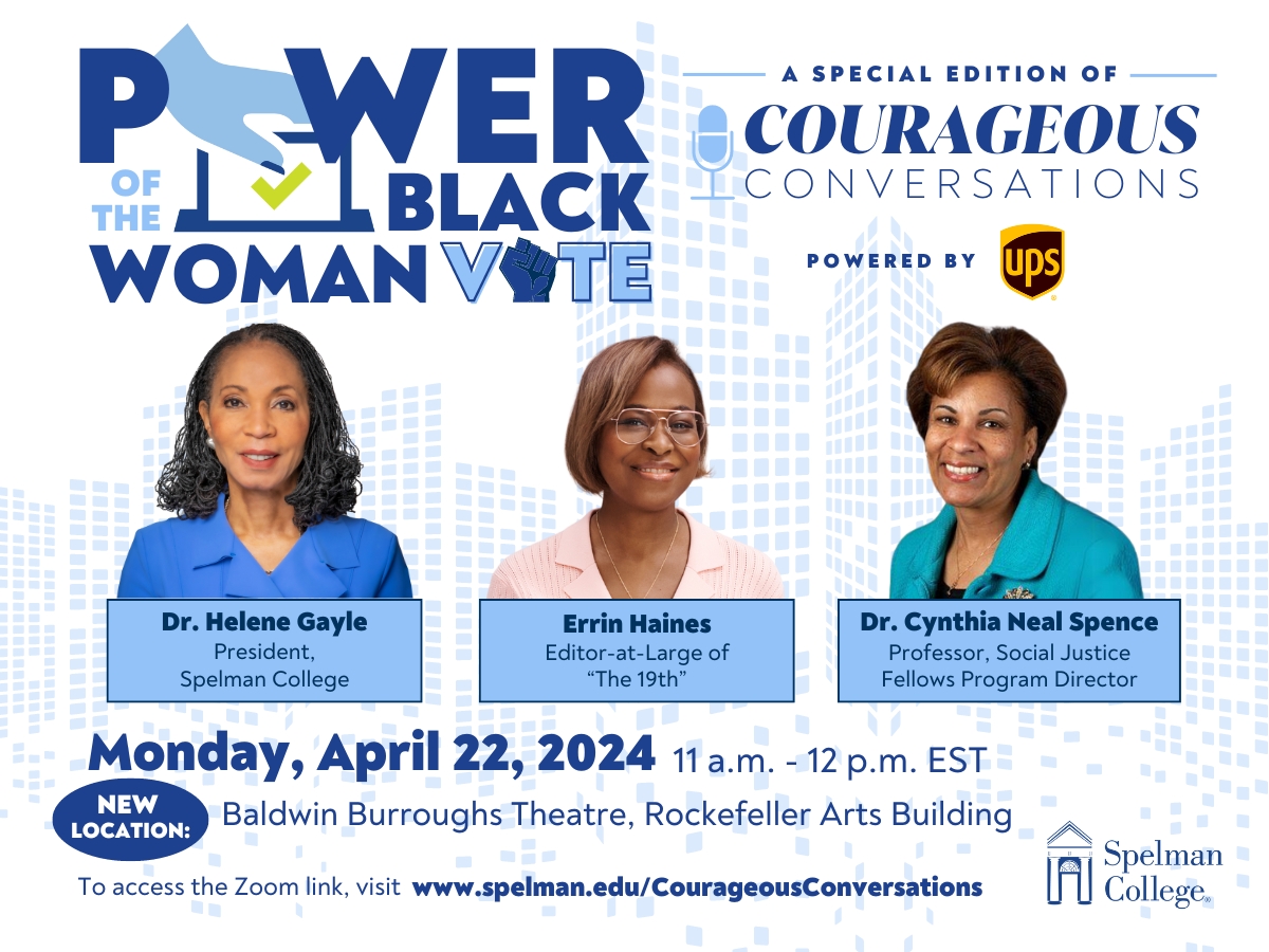 NEW LOCATION 📍Join us for an empowering discussion on the 'Power of the Black Woman Vote'! President Helene Gayle, Errin Haines, & Dr. Cynthia Neal Spence will explore the crucial role of Black women voters in the 2024 election. Powered by @UPS