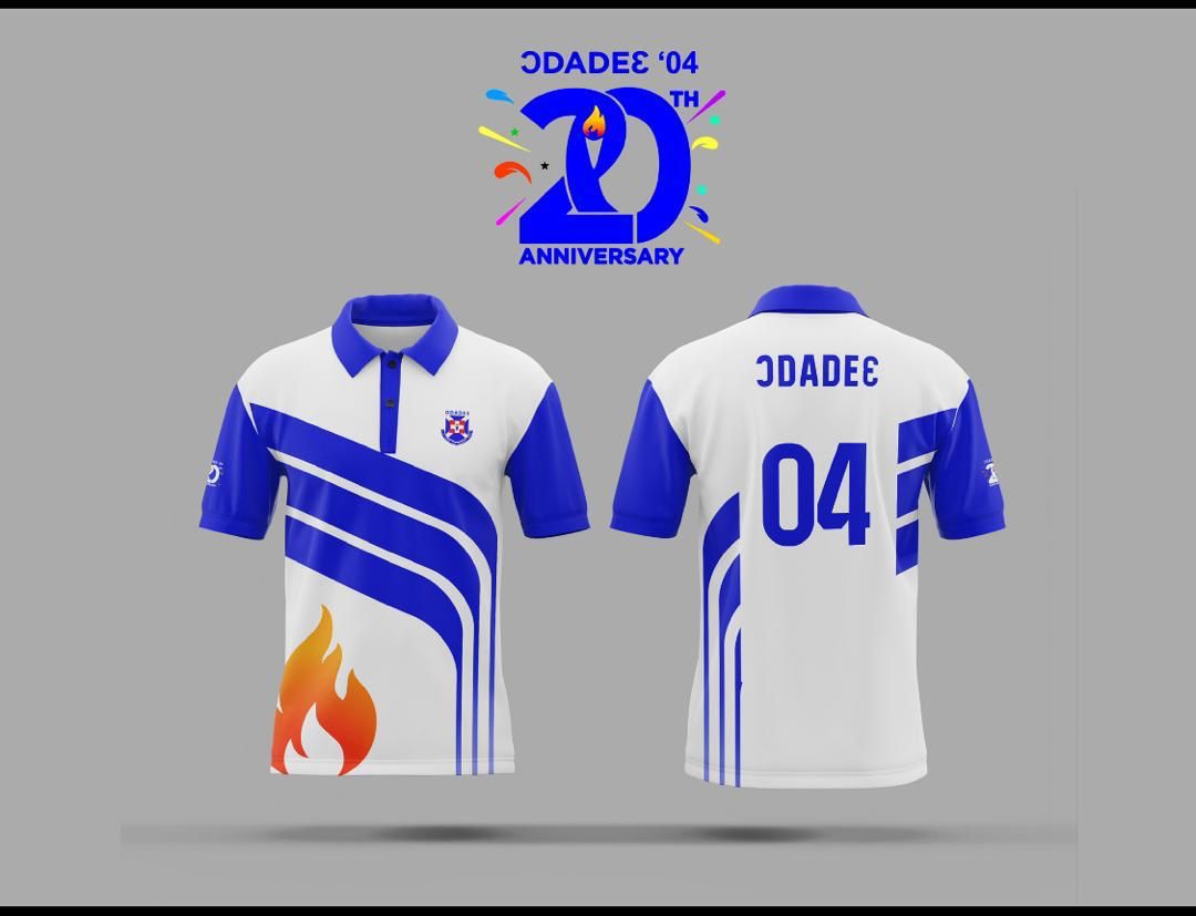 Get ready to rock your Ɔdadeɛ pride in style with our exclusive 20th Anniversary Shirt! 🚀👕
Designed to commemorate our year-long celebration, this shirt is not only a fashion statement but also a symbol of unity and camaraderie among our esteemed alumni 💙🤍

For just ¢200