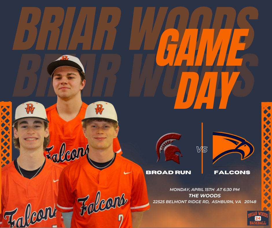 Cross-town rivalry reignited as varsity hosts @BRHS_Baseball tonight at 6:30PM.