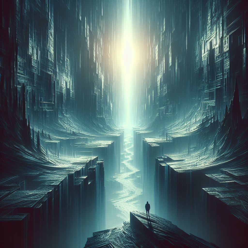 thewordstoyou's tweet image. "In a chasm vast of null and neglect,
Wander a soul, aimless and unchecked.
Cries echo in a void, unwelcomed, unselected." 

#Poetry #Aimlessness #Exclusion