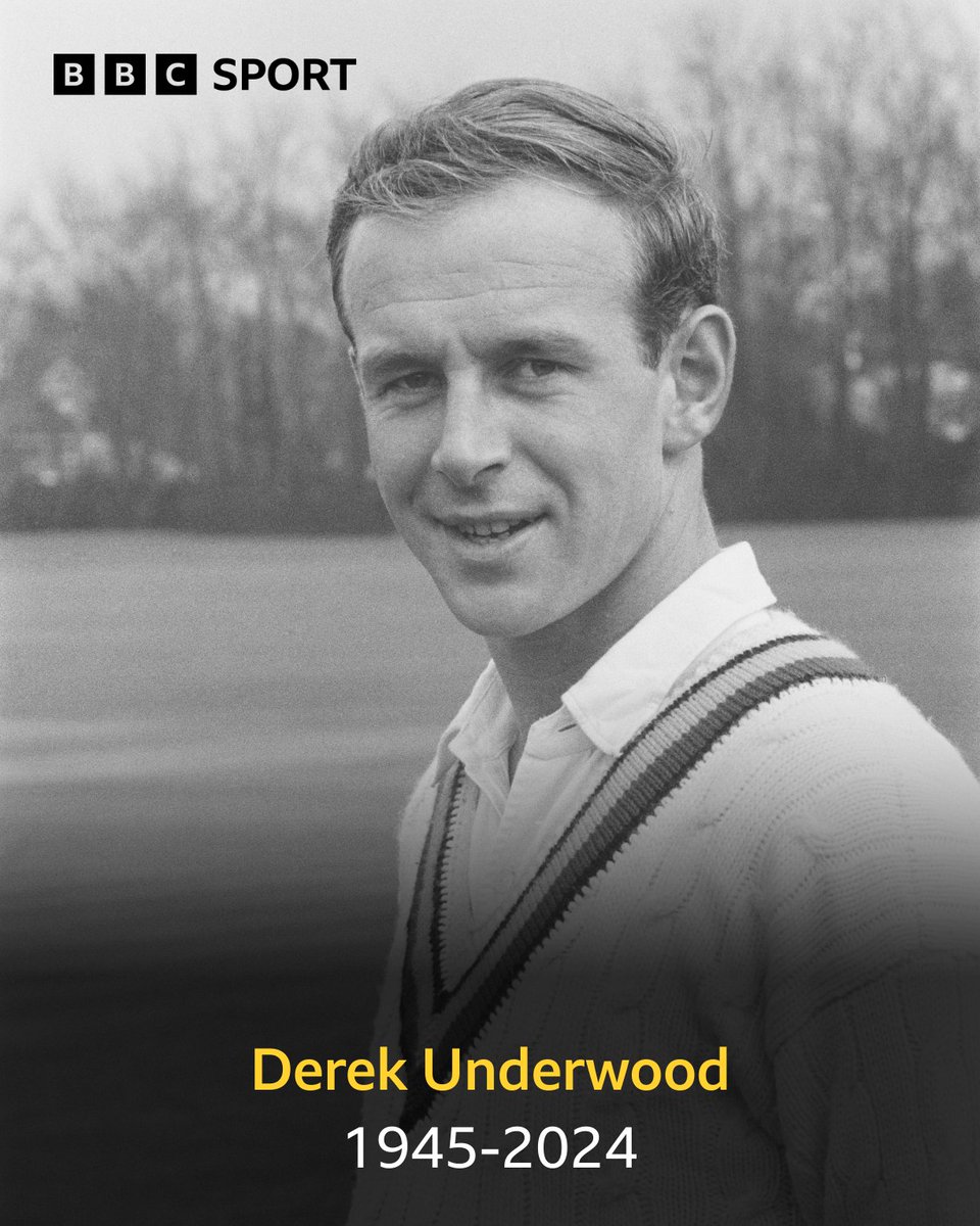 A cricketing legend. 

Rest in peace, Derek Underwood.

#BBCCricket