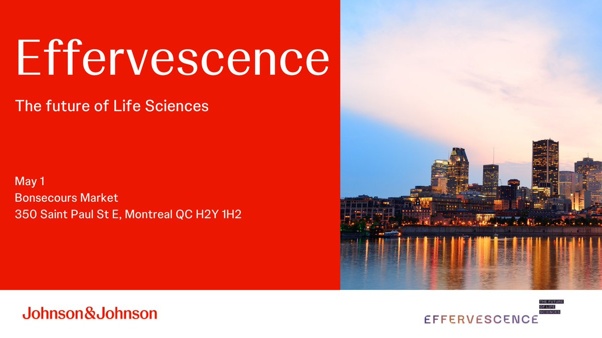 Bonjour! We are excited to support @effervescenceV 2024 in Montreal on May 1st where our very own Dozie Amuzie, Head of JJI-JLABS, Canada will be a judge for the Start-Up Pitch Competition! See you there!