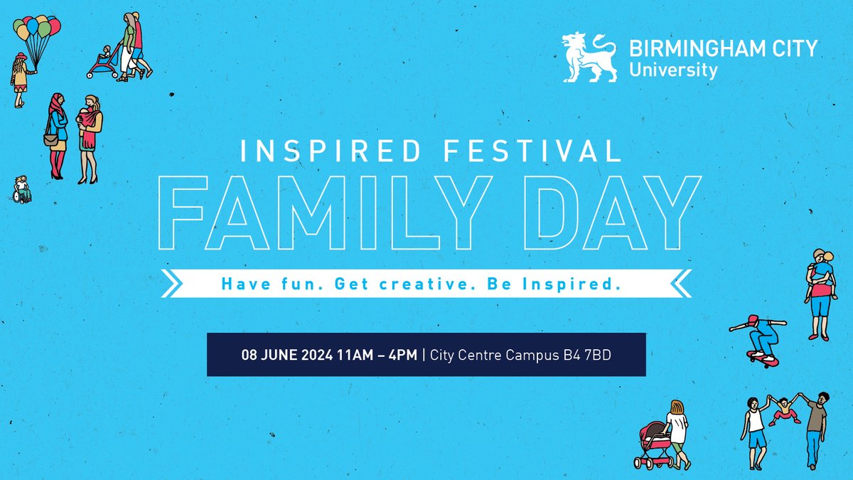 🎉Join us Saturday 8 June for a FREE Family Day with lots of creative & inspiring activities to enjoy together! Make your mark on our community artwork, create your own keyring, build a bug hotel, try out our storytelling workshops & more! Register now👇 bcu.ac.uk/news-events/ca…