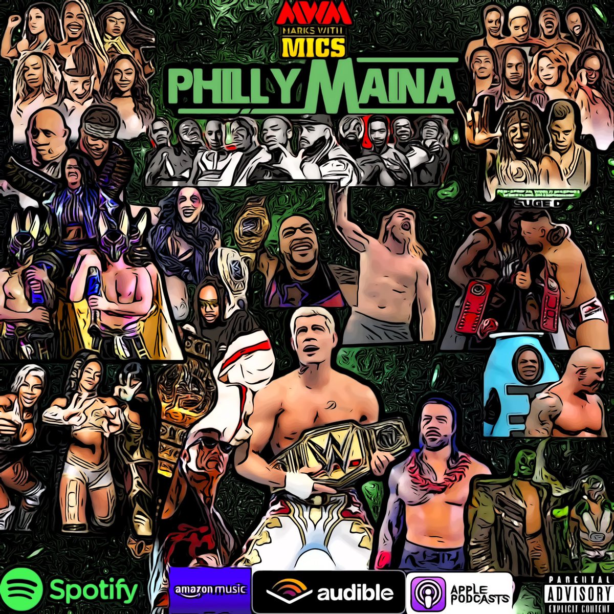 MarksWithMics's tweet photo. 🚨New Episode: PhillyMania🚨

We are joined by @OnlyOneRhonda as we recap 
- Walemania 
- For The Culture  #GCWFTC
- #Wrestlemania
- Tony Khan &amp; The Tape #AEW
- #WWENXT Stand &amp; Deliver
- JT gets arrested ?

TAP IN ‼️‼️

🎧: https://t.co/mAIlqso01b
📺: https://t.co/PoaJGgnL8l https://t.co/dmFh9mEa6T