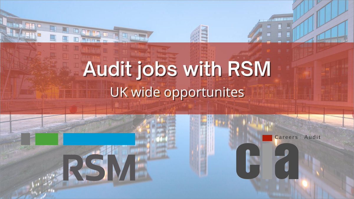 .@RSMUK is looking for Auditors to join them across the UK. Current roles include: Senior Internal Auditor, Principal Consultant, Internal Audit Senior Manager / Associate Director and more! Apply here: eu1.hubs.ly/H08BsnY0 #RSM #UKjobs #AuditJobs #CareersInAudit