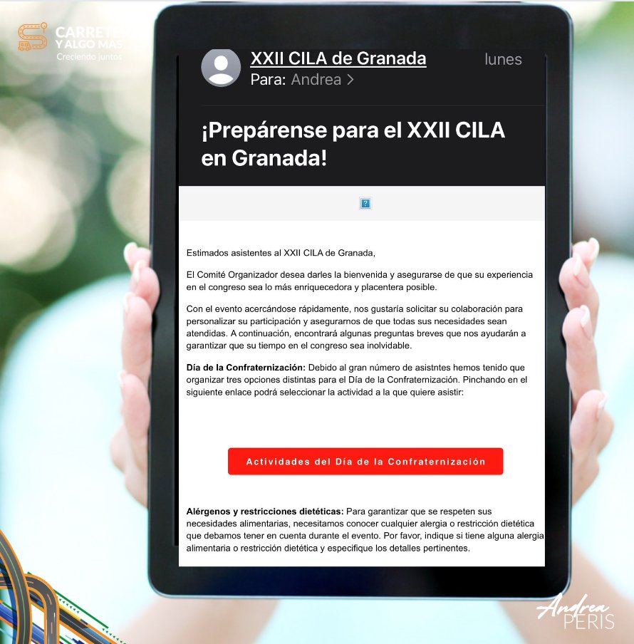 ¡La carta del #CILA me hizo el día! Me encanta que nos pidan elegir las actividades para el día de integración. ¡La decisión está difícil con opciones tan geniales! #CILAIntegracion #XXIICILA #Encuesta #XXIICILA @XXIICILA @jjpotti @MartaRodrigoP @fjveafolch @BardasaGen…