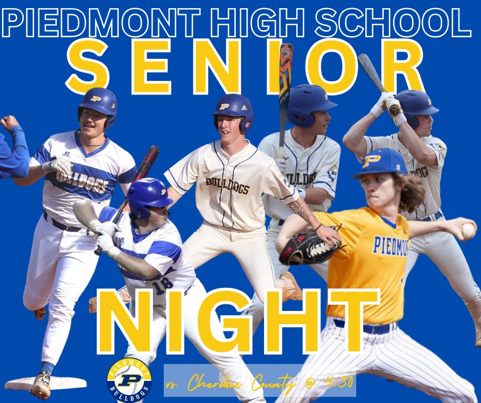 phsbaseball_16's tweet photo. @PiedmontHS ⚾️ Senior Night 2024! https://t.co/hJfWAklJrp