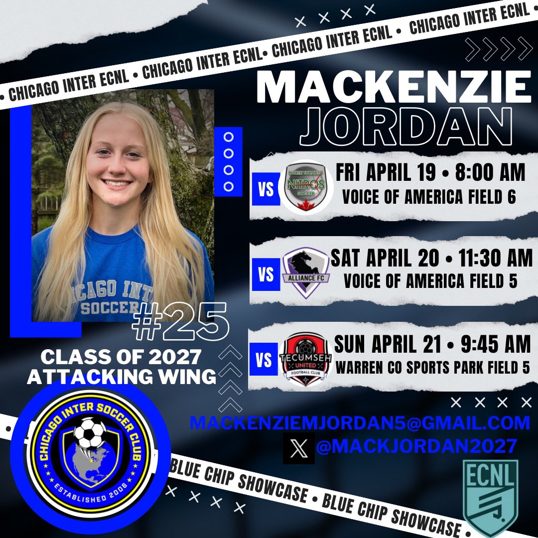 Mackjordan2027's tweet photo. Headed to @Nike Blue Chip Showcase this weekend with @chiINTER 

@ECNLgirls @goalsoccertrain @PrepSoccer @TopDrawerSoccer @TheSoccerWire @ImYouthSoccer   @uncommittedgrls @14forcesoccer @toppreps @JREskilson @travismclark @seanmaslin @mattsmithsoccer #bluechipshowcase https://t.co/fcvQ0ce19l