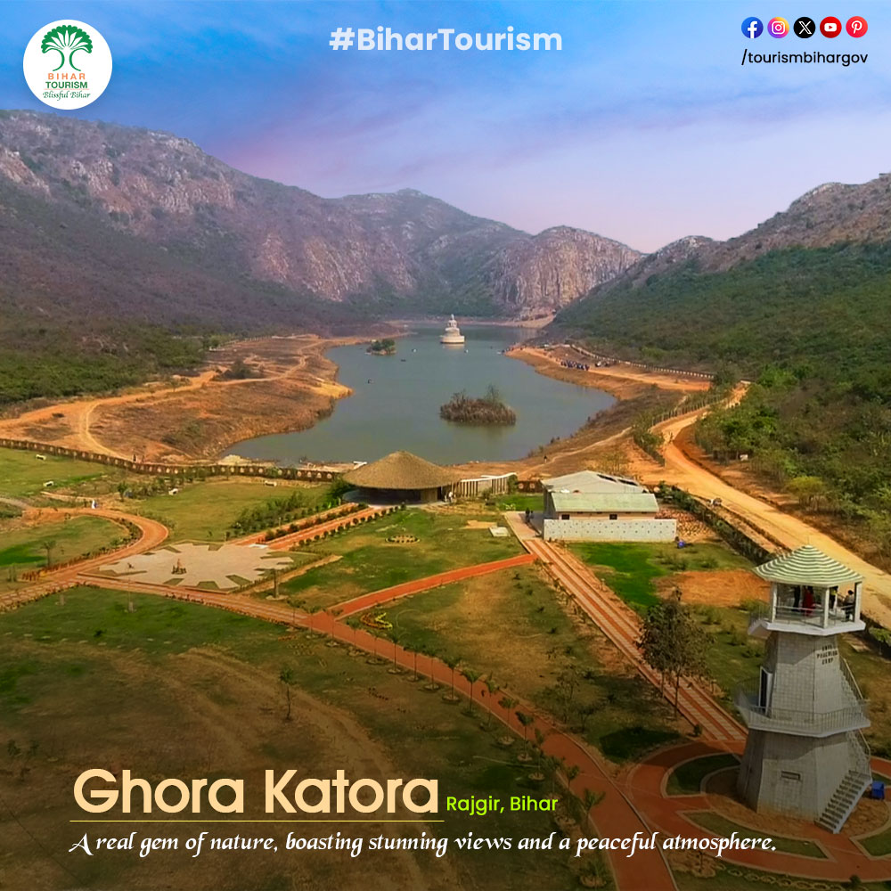 The serene beauty of Rajgir's hidden gem Ghora Katora with its tranquil lake embraced by gentle hills, this idealistic spot offers a perfect escape into nature's embrace. Whether for a peaceful retreat or a delightful picnic, it's a haven waiting to be explored. . . .…