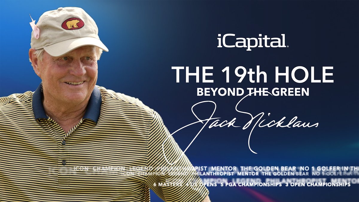 Introducing The 19th Hole, inspired by the casual conversations and connections made after a great round of golf. ⛳️ In our first episode, <a href="/LawrenceCalcano/">Lawrence Calcano</a>, Chairman and CEO of iCapital, sits down with <a href="/jacknicklaus/">Jack Nicklaus</a>, golf’s greatest champion with 18 major championship titles and