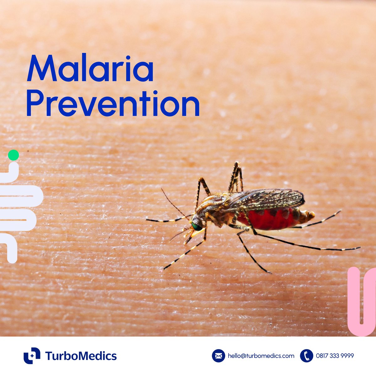 🦟 Don't let mosquitoes ruin your adventures! 🚫Malaria is preventable. Use bed nets, wear protective clothing, and use insect repellent to avoid mosquito bites. Let's stay proactive in the fight against malaria.  #Malaria #MalariaPrevention #TurboMedics 🌍