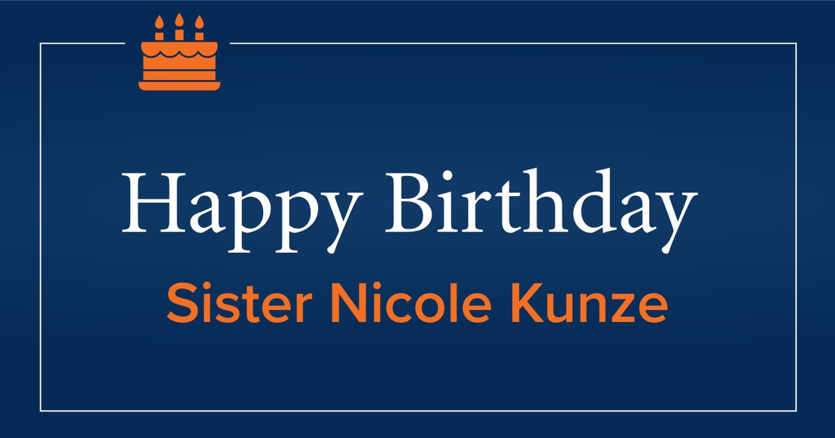 Please join us in wishing Sister Nicole Kunze, Prioress of Annunciation Monastery, a very happy birthday! 🎉
