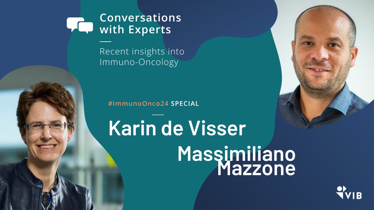 Double interview with @LabMazzone and @deVisserKarin! Discover their research, inspirations, the importance of a strong scientific network, and the VIB #ImmunoOnco24 conference. Read more about it here 👉 vibbio.tech/3TYC6pB Early bird tickets are available until 18 April!