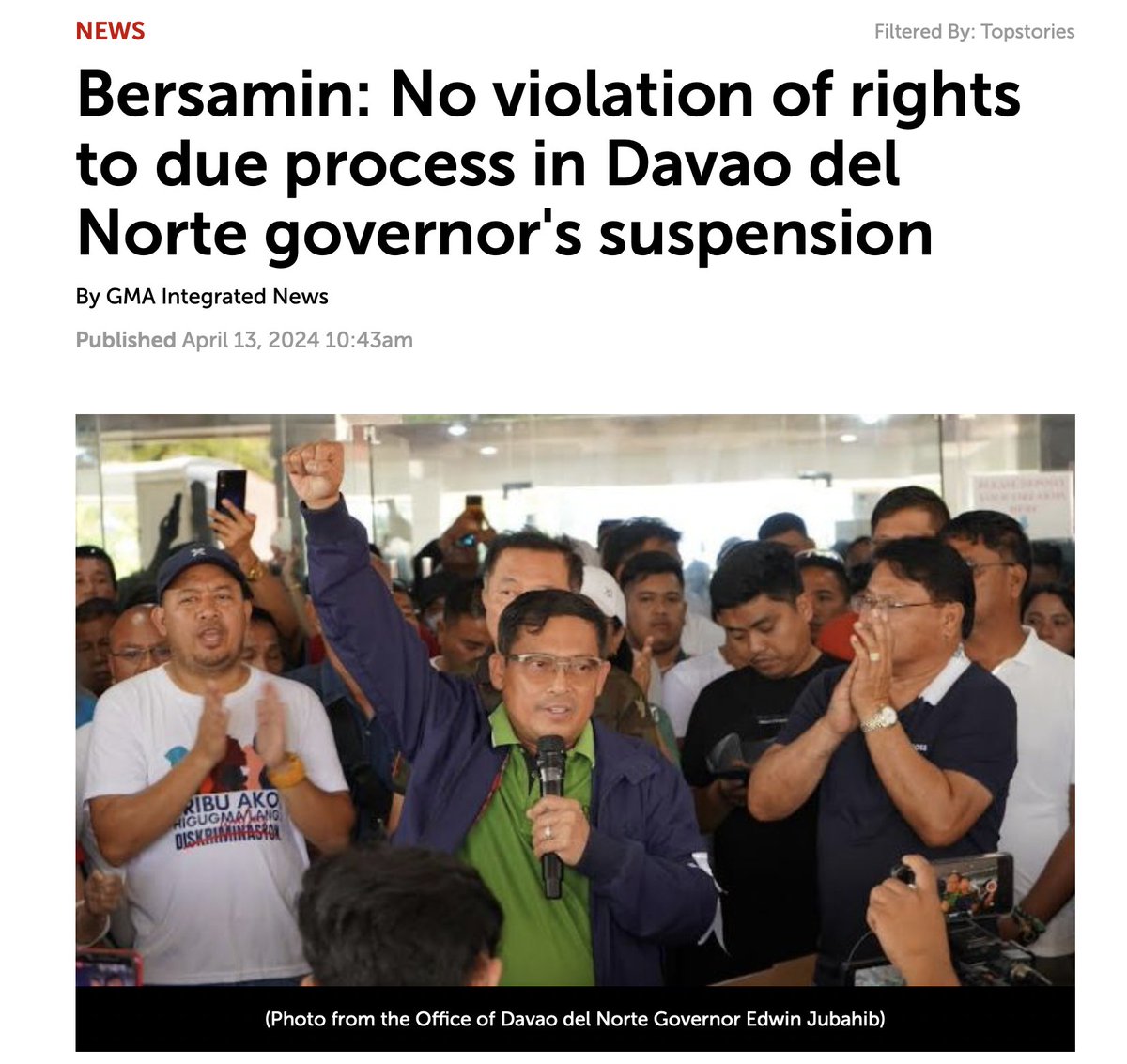 Look who’s asking for “due process” -the same people who supported Oplan Tokhang killing thousands of drug SUSPECTS! Of all people, I think that the former President, his allies and supporters are the last ones to ask for due process because they did not give that to victims of…