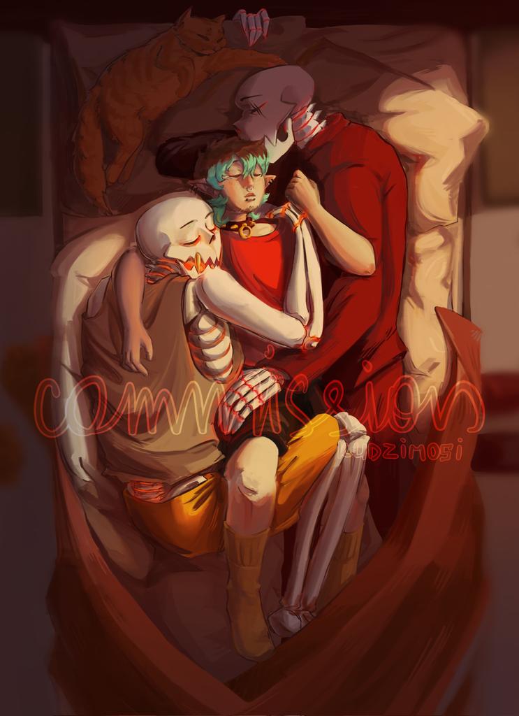 comfy comm for @CrazyBookCat ✨<3
#undertaleau #underfellpapyrus #fellswappapyrus #ocart