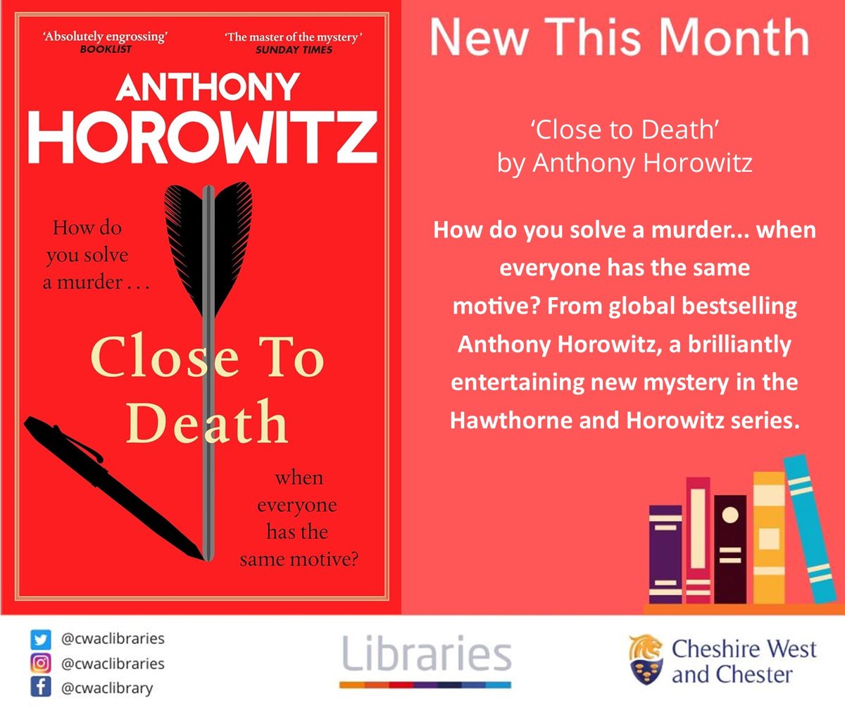 New This Month - April 2024 'Close to Death' by Anthony Horowitz Richmond Upon Thames is one of the most desirable areas to live in London. And Riverview Close - a quiet, gated community – seems to offer its inhabitants the perfect life... Reserve: cwac.co/meKxW