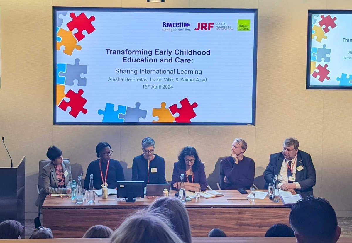 Great to attend the launch of @fawcettsociety report on transforming early education & childcare. Today's system isn't working for children, parents, professionals or the economy. This report provides a brilliant blueprint towards high-quality universal free childcare provision.