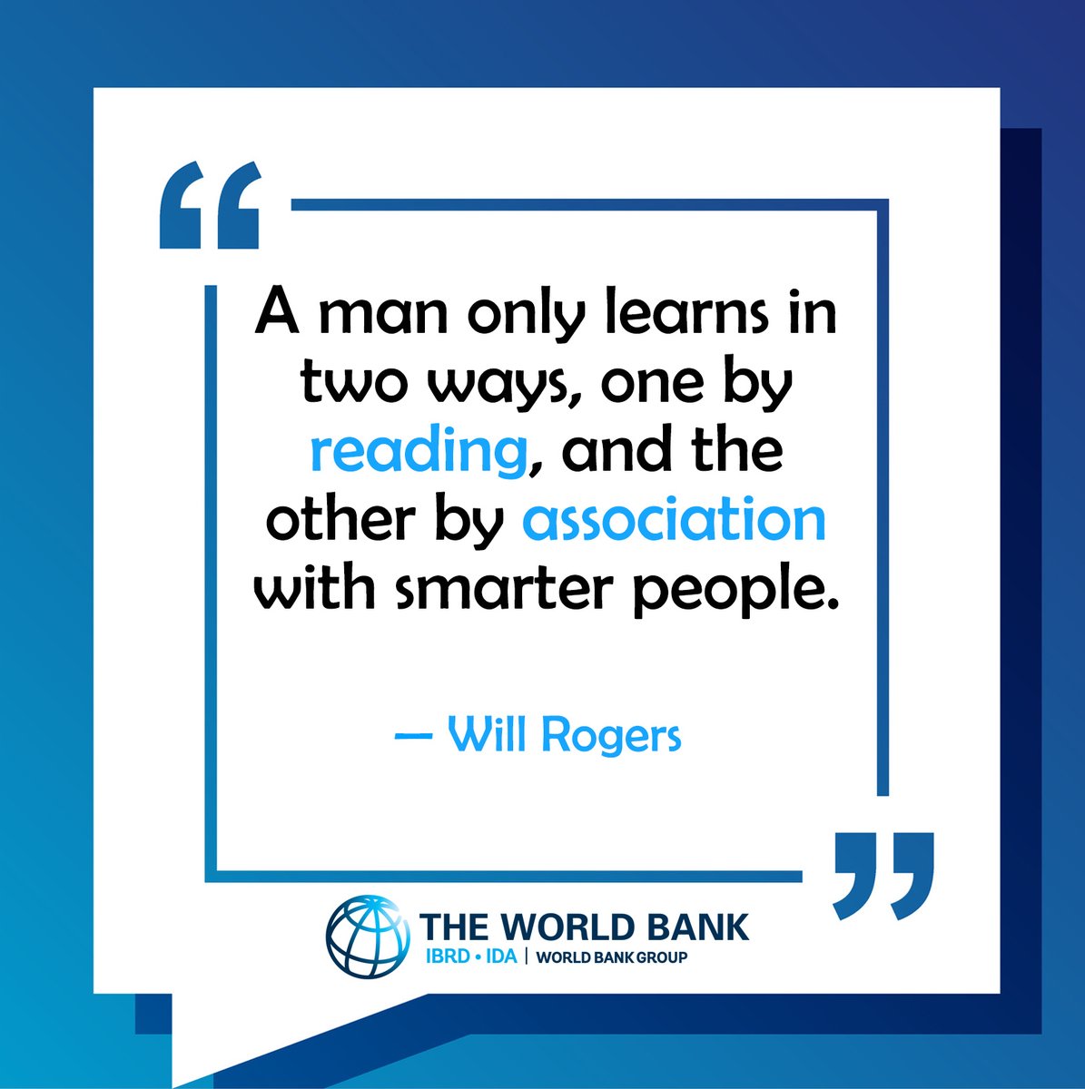 💬What's your favorite way to learn? 🔄Repost our #MondayThoughts on #Education! P.S.: Do not miss the 2024 Spring Meetings of the @WorldBank Group & @IMFNews: wrld.bg/YeaG50RfbZ8 #WBGMeetings