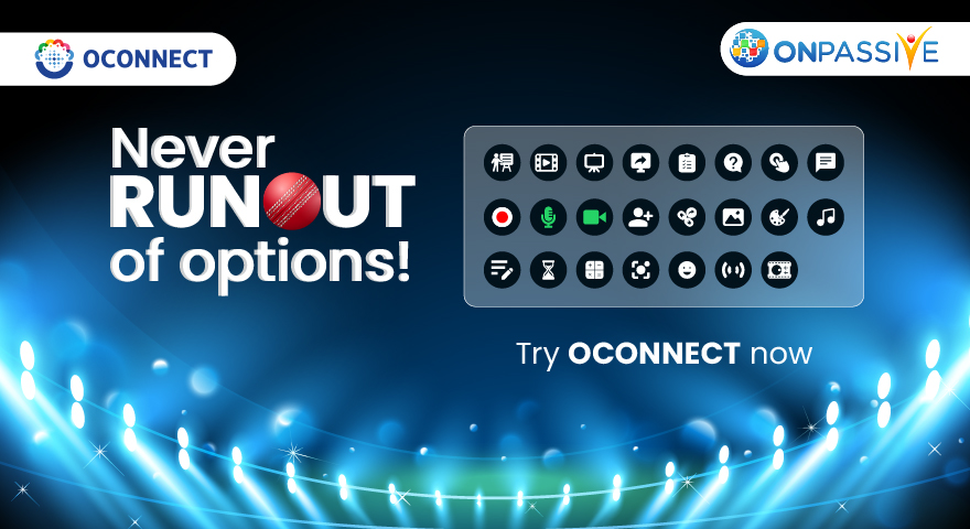 OCONNECT gives you countless choices with its interface and features.

Subscribe to OCONNECT today: o-trim.co/SubscribeToOCo…

#OCONNECT #ONPASSIVE #cricketteam #TheFutureOfInternet #VirtualConferencePlatform #cricketfever #OnlineMeetingPlatform #ONPASSIVEECOSYSTEM #cricketfans