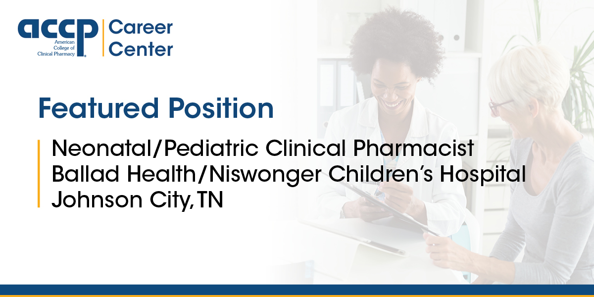 The clinical pharmacist will be responsible for the provision of clinical pharmacy services/pharmaceutical care as delineated by the service’s scope of care for the patients of the entity. Learn more: ow.ly/R82r50R4Ubn #PharmacyJobs #ACCPCareerCenter